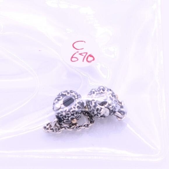 Authentic PANDORA Bouquet Clip Safety Chain - Picture 12 of 12